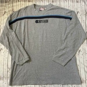 VTG Cadre Athletic UNC NORTH CAROLINA TARHEELS Men Sz 2xl Long Sleeve Shirt Gray